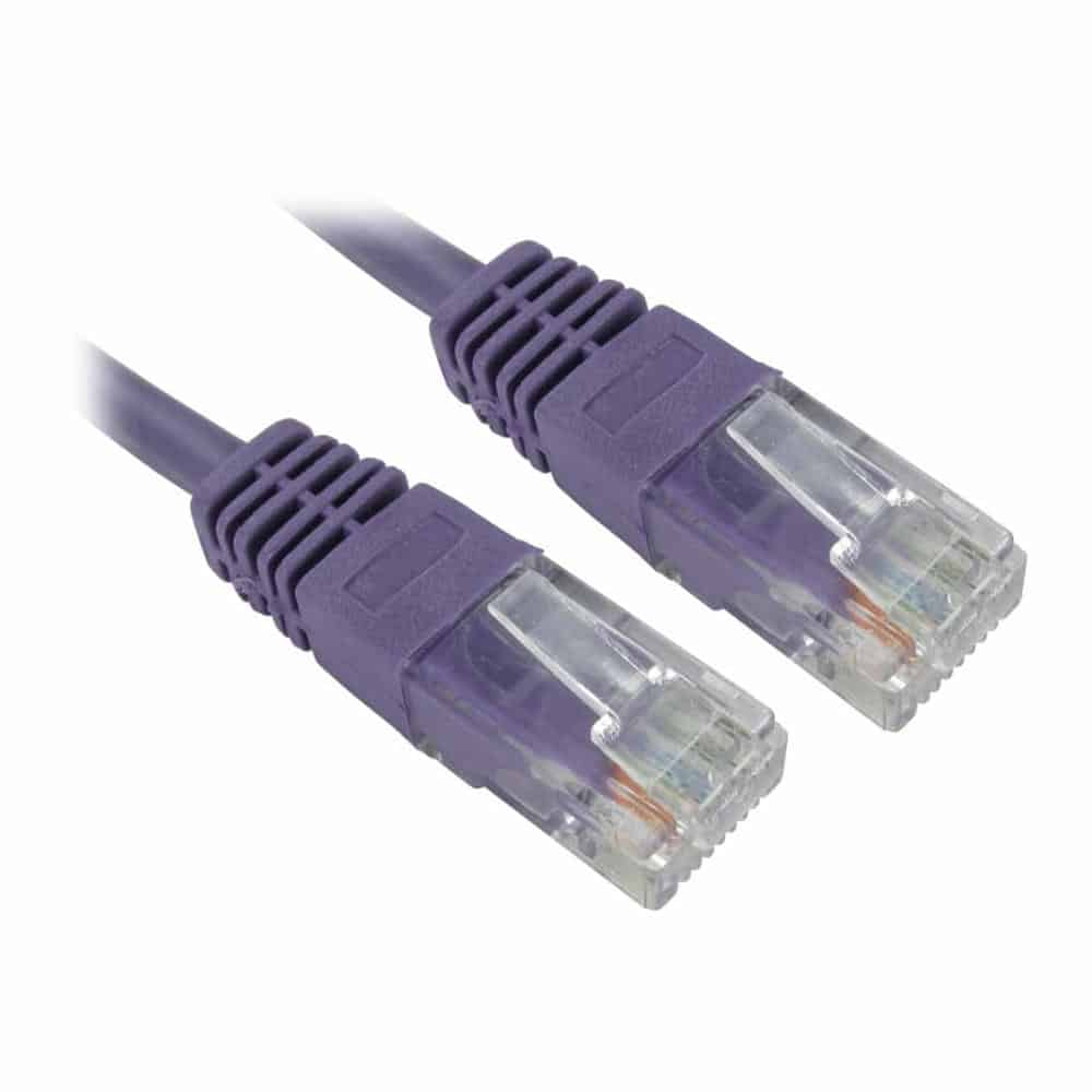 Progressiverobot CAT6 2M Snagless Moulded Gigabit Ethernet Cable RJ45 Violet